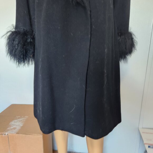 #440 Lambswool/Mongolian fur coat - Picture 6 of 7